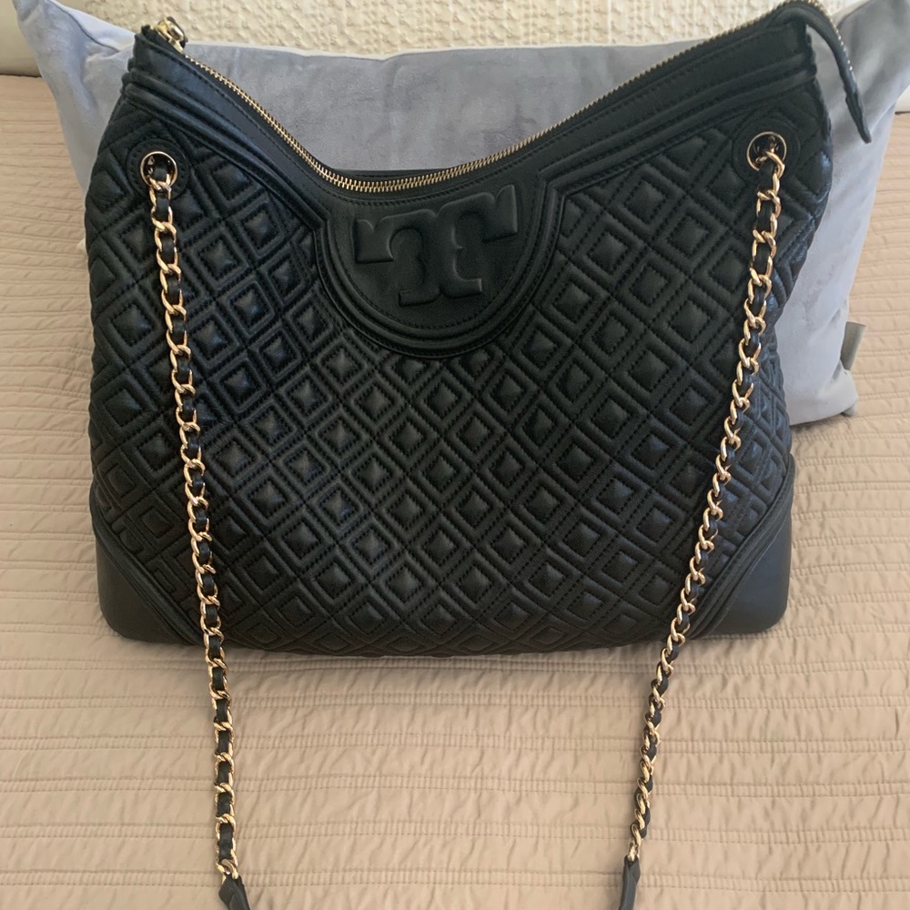 Tory Burch Black Fleming Shoulder Bag